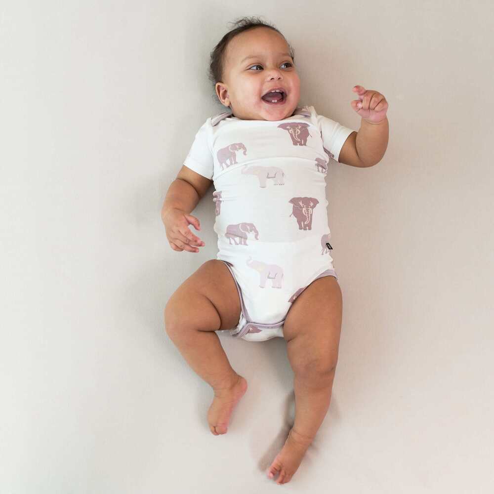 Kyte Baby Bodysuit in Elephant Size 0-3 monthsElephant / 0-3 months